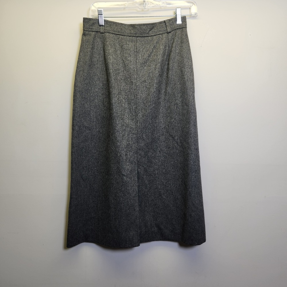 Vtg Ah! Austin Hill Gray Wool Pencil Skirt 70s 80s Small ILGWU Union Made USA